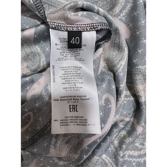 NWT ETRO ABITO LONG DRESS BROWN SIZE IT40/US4 $4,900 - Picture 9 of 9